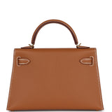 Hermes Kelly Sellier 20 Gold Epsom Gold Hardware