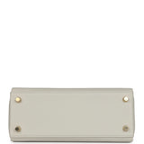 Hermes Kelly Retourne 25 Gris Perle Swift Gold Hardware