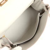 Hermes Kelly Retourne 25 Gris Perle Swift Gold Hardware