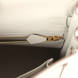 Hermes Kelly Retourne 25 Gris Perle Swift Gold Hardware