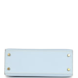 Hermes Kelly Sellier 25 Bleu Brume Epsom Gold Hardware