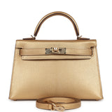 Hermes Kelly Sellier 20 Dore Chevre Chamkilight Permabrass Hardware