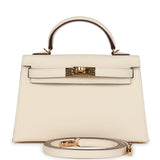 Hermes Kelly Sellier 20 Nata Epsom Gold Hardware