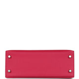 Hermes Kelly Sellier 25 Framboise Verso Epsom Palladium Hardware