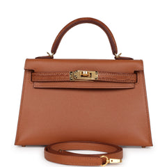 Hermes Kelly Sellier 20 Gold Madame and Matte Alligator Touch Gold Hardware