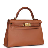 Hermes Kelly Sellier 20 Gold Madame and Matte Alligator Touch Gold Hardware