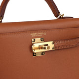 Hermes Kelly Sellier 20 Gold Madame and Matte Alligator Touch Gold Hardware