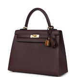 Hermes Kelly Sellier 25 Rouge Sellier Epsom Gold Hardware