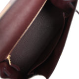 Hermes Kelly Sellier 25 Rouge Sellier Epsom Gold Hardware