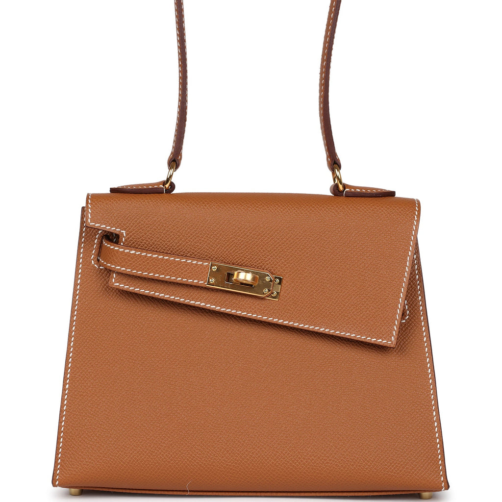 Hermes Kelly Sellier en Desordre 20 Gold Epsom Gold Hardware