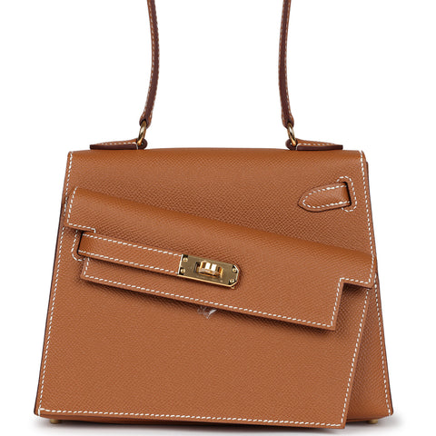 Hermes Kelly Sellier en Desordre 20 Gold Epsom Gold Hardware