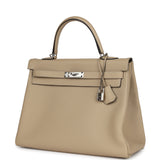 Hermes Kelly Retourne 35 Trench Togo Palladium Hardware