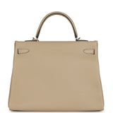 Hermes Kelly Retourne 35 Trench Togo Palladium Hardware