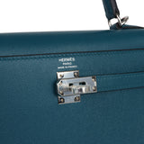 Hermes Kelly Sellier 25 Vert Bosphore Verso Madame Palladium Hardware