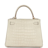 Hermes Kelly Retourne 28 Beton Matte Alligator Gold Hardware