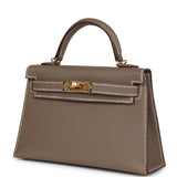 Hermes Kelly Sellier 20 Etoupe Epsom Gold Hardware