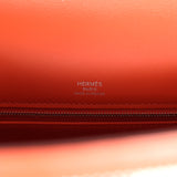 Hermes Quadrille Kelly Sellier 28 Brique Toile and Terre Battue Swift Palladium Hardware