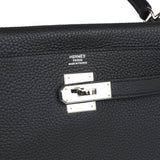 Pre-owned Hermes Kelly Retourne 32 Plomb Clemence Palladium Hardware