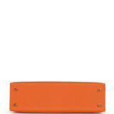 Hermes Kelly Sellier 20 Orange Epsom Gold Hardware