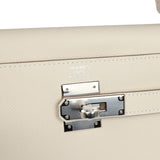 Hermes Kelly Sellier 32 Craie Epsom Palladium Hardware