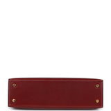 Hermes Kelly Sellier 20 Rouge H Box Gold Hardware