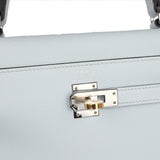 Hermes Kelly Sellier 25 Gris Platine Epsom Electrum Hardware