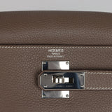 Pre-owned Hermes Shoulder Kelly 42 JPG Etoupe Clemence Palladium Hardware