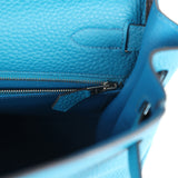 Hermes Kelly Retourne 32 Cobalt Clemence Palladium Hardware