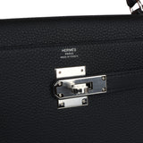 Hermes Kelly Retourne 32 Black Togo Palladium Hardware