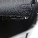 Hermes Kelly Retourne 32 Black Togo Palladium Hardware