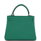 Hermes Kelly Retourne 25 Vert Vertigo Togo Palladium Hardware