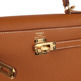 Hermes Kelly Sellier 25 Gold Epsom Gold Hardware