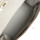 Pre-owned Hermes Kelly Retourne 32 Lime Candy Epsom Palladium Hardware