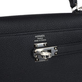 Hermes Kelly Retourne 25 Black Togo Palladium Hardware