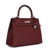 Hermes Kelly Sellier 25 Rouge H Epsom Electrum Hardware