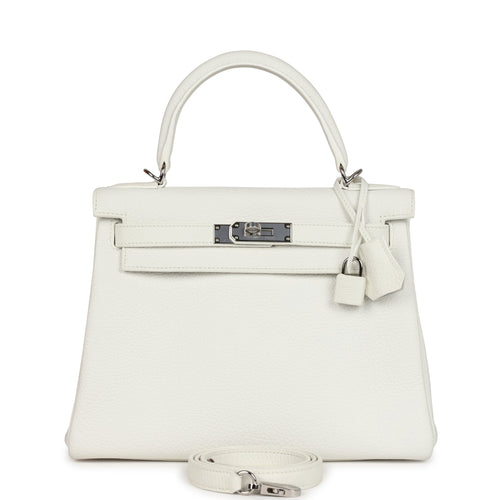 Hermes white handbag sale