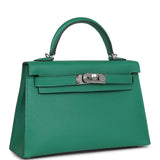 Hermes Kelly Sellier 20 Vert Vertigo Epsom Palladium Hardware