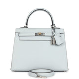 Hermes Kelly Sellier 25 Gris Platine Epsom Electrum Hardware - Thumbnail View 1
