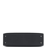 Hermes Kelly Sellier 20 Black Epsom Palladium Hardware