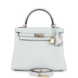 Hermes Kelly Retourne 25 Gris Platine Togo Permabrass Hardware