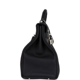 Hermes Kelly 42 Maxi Black Togo Palladium Hardware