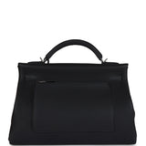 Hermes Kelly 42 Maxi Black Togo Palladium Hardware