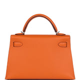 Hermes Kelly Sellier 20 Orange Epsom Electrum Hardware