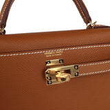 Hermes Kelly Sellier 20 Gold Epsom Gold Hardware