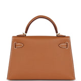 Hermes Kelly Sellier 20 Gold Epsom Gold Hardware