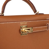 Hermes Kelly Sellier 20 Gold Epsom Gold Hardware