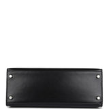 Hermes Kelly Sellier 28 Black Box Palladium Hardware