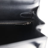 Hermes Kelly Sellier 28 Black Box Palladium Hardware