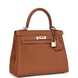 Hermes Kelly Retourne 25 Gold Togo Gold Hardware