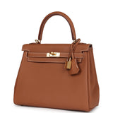 Hermes Kelly Retourne 25 Gold Togo Gold Hardware